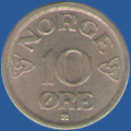 10 эре Норвегии 1952 года